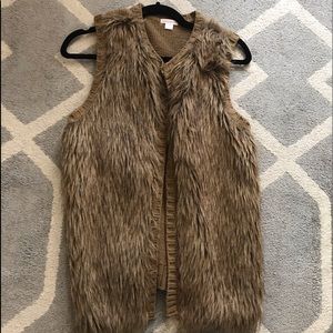 Xhilaration Faux fur vest